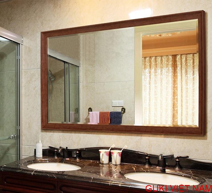 Gương phòng tắm, Gương Bỉ mài vát cạnh - GƯƠNG PHÒNG TẮM CAO CẤP GUKI