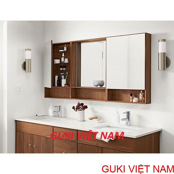 Mẫu tủ gương nhà tắm giá rẻ M05 - GƯƠNG PHÒNG TẮM CAO CẤP GUKI