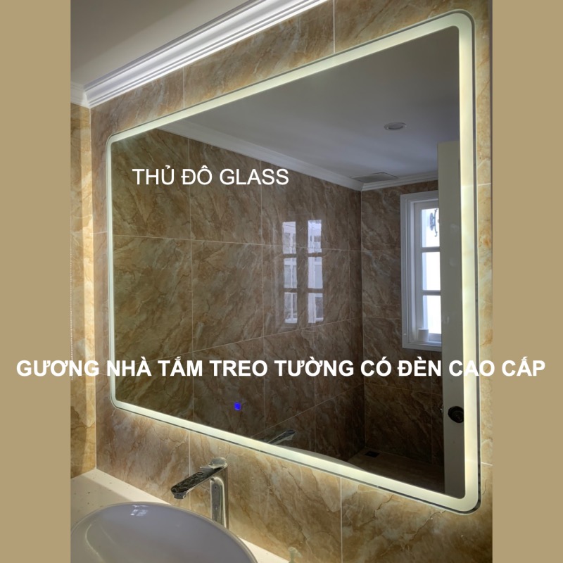 Gương nhà tắm treo tường có đèn led cao cấp tại Hà Nội