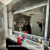 Gương điện nhà tắm có đèn led cảm ứng tại Cầu Giấy Hà Nội